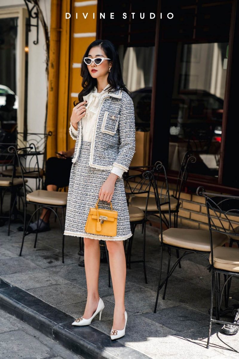 Chân váy Tweed Cherise