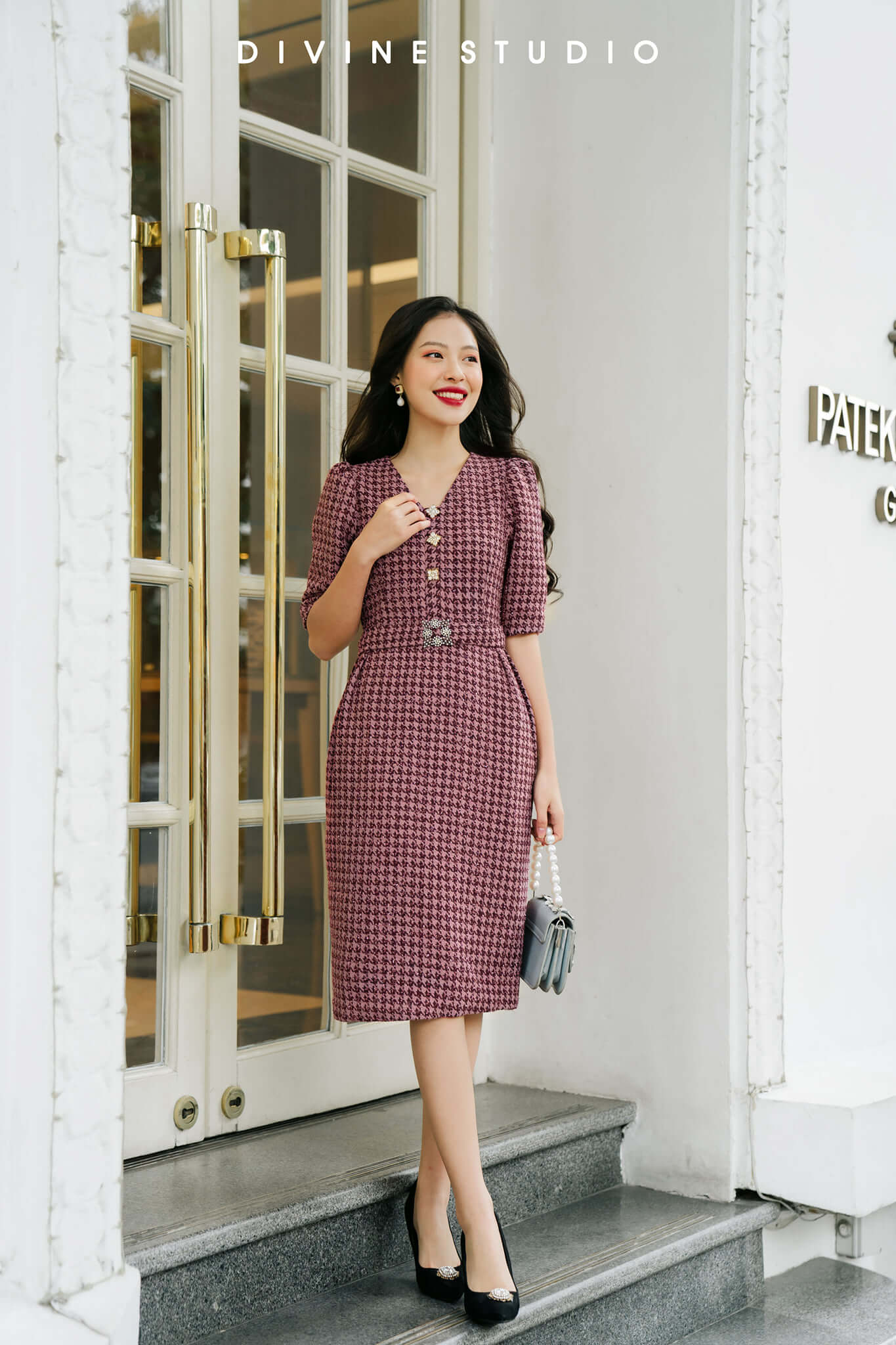 parisian chic (24) Đầm Violet